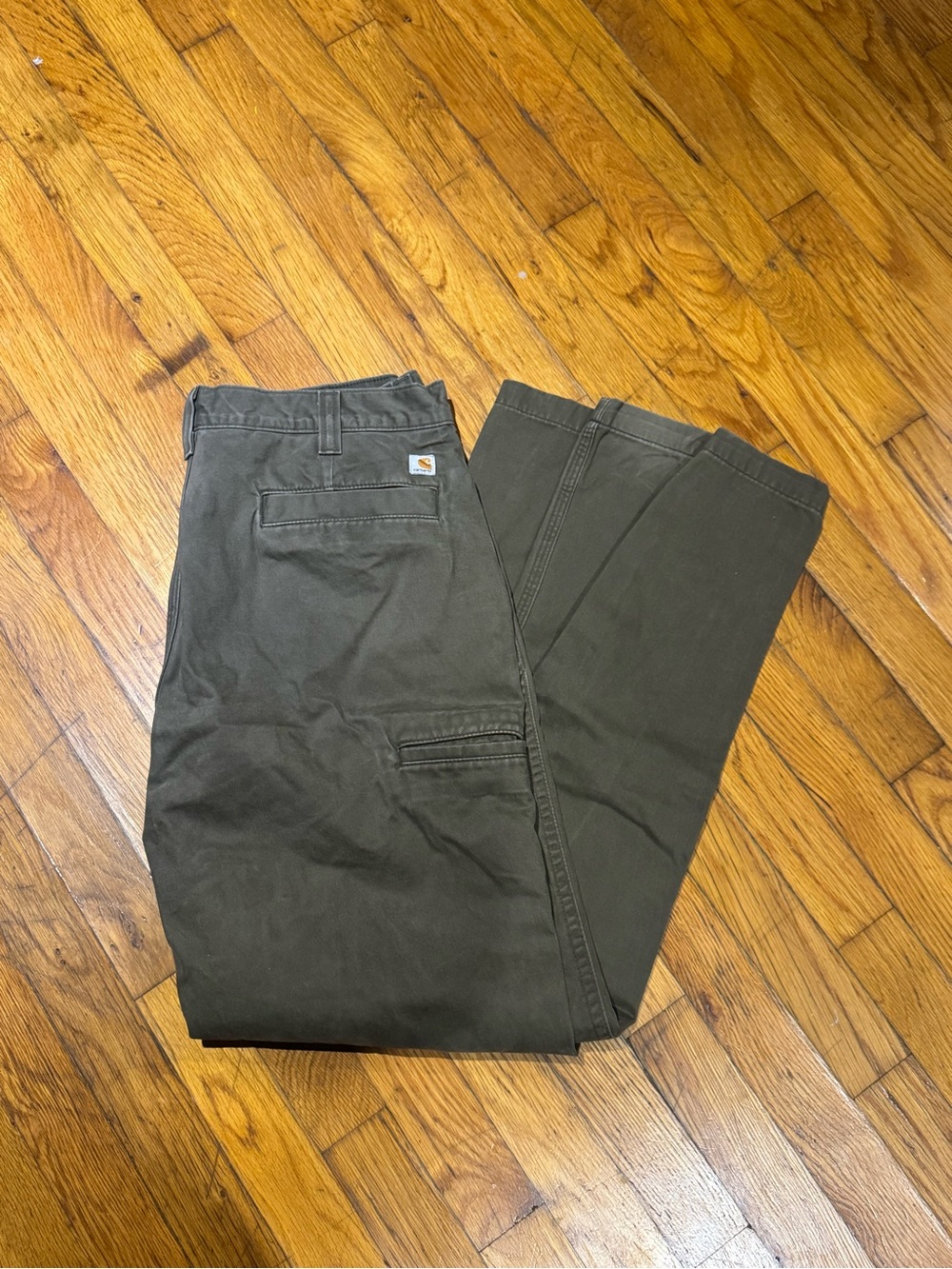 Carhartt Men's Olive Work Pants (36x32)